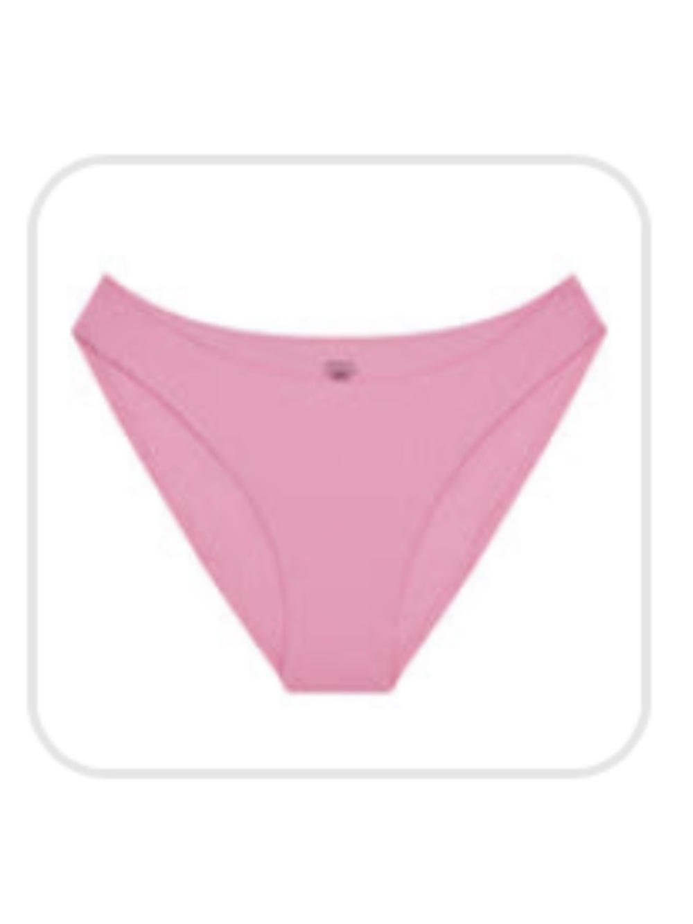 Monday Swimwear Ribbed Seychelles cherry  Blossom Pink Bikini Bottom